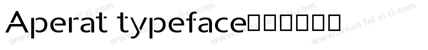 Aperat typeface字体转换